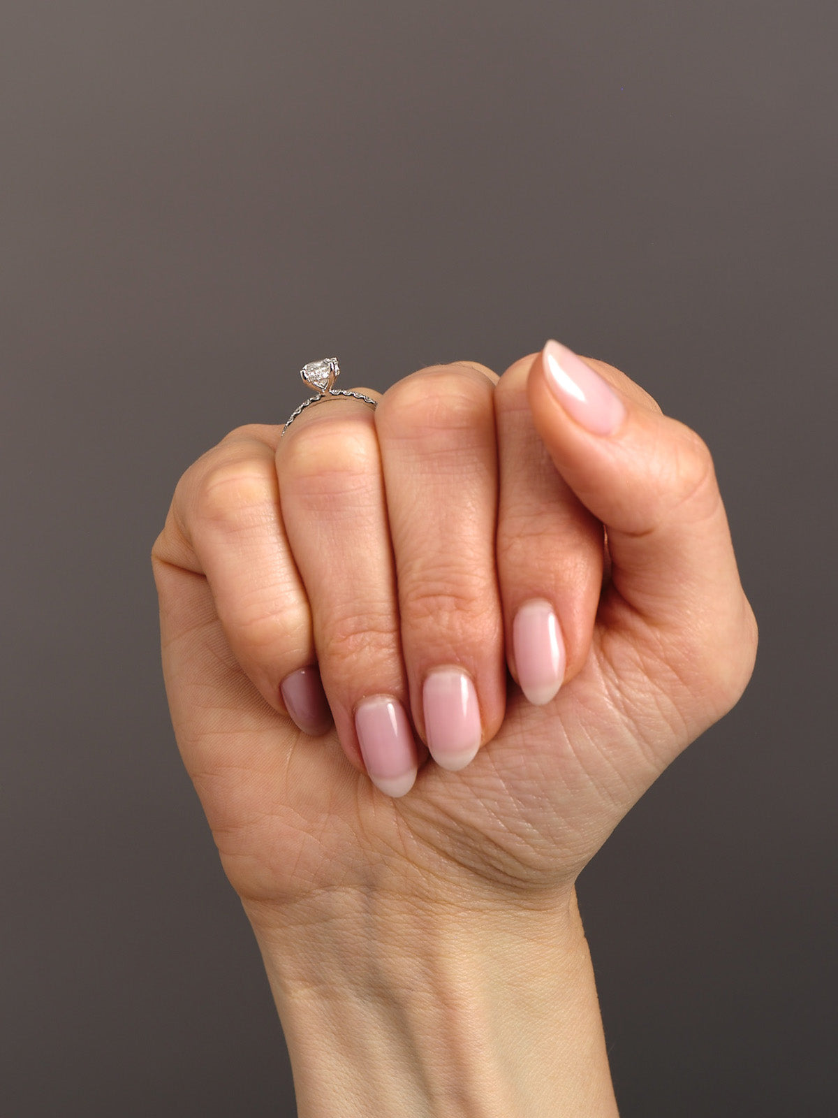 Belinda- 1.50 CT Oval Pave Moissanite Ring