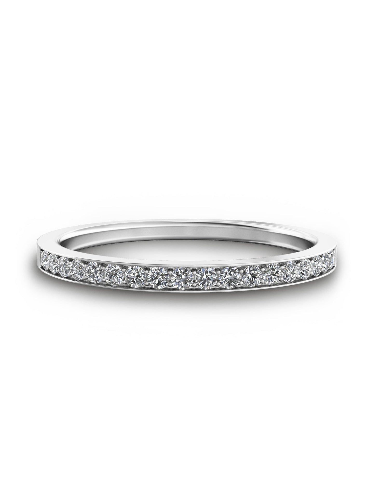 Alfred-0.20 CTW Round Half Eternity Wedding Band