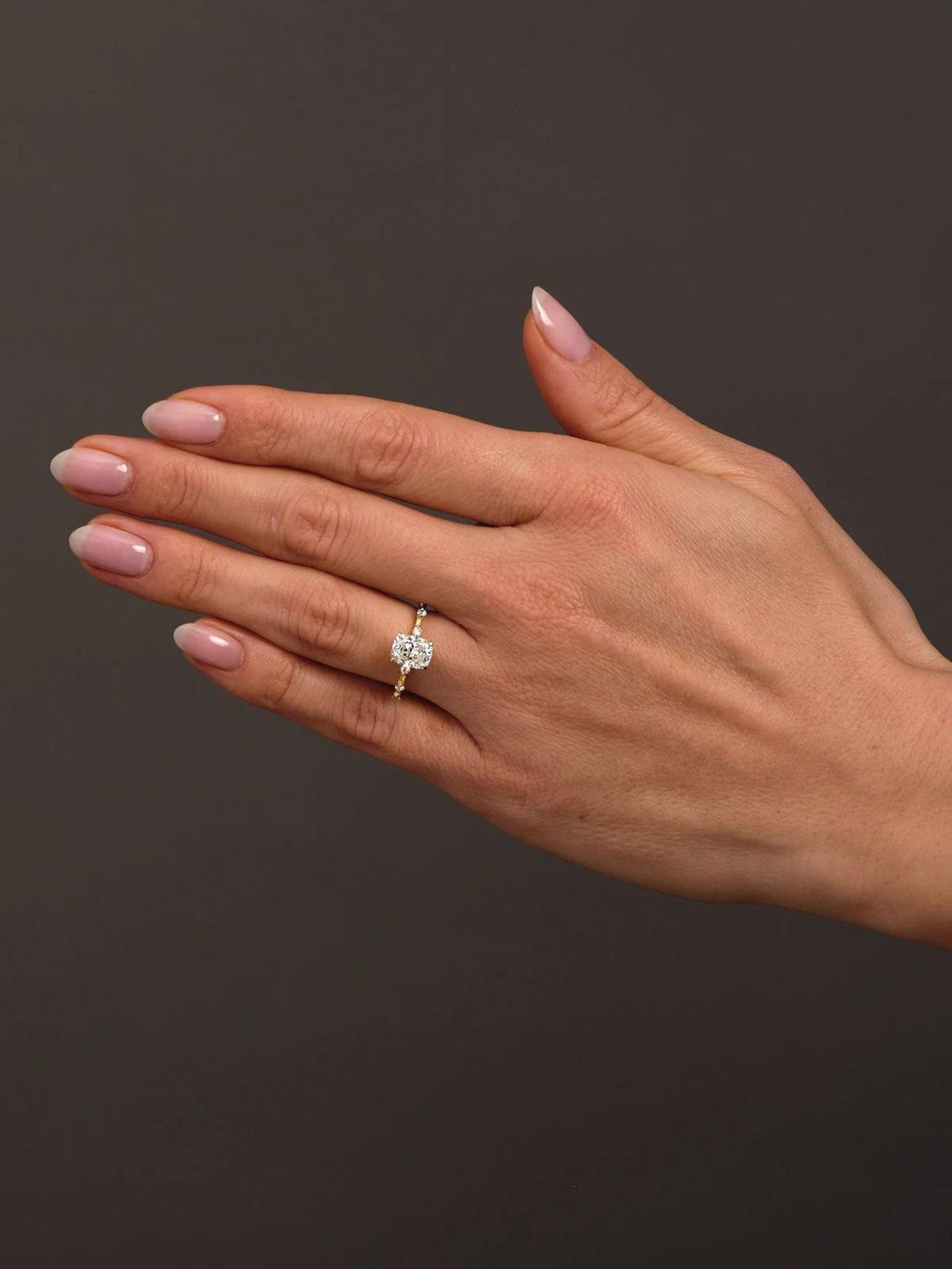 Gregory- 1.80 CT Elongated Cushion Dainty Moissanite Ring