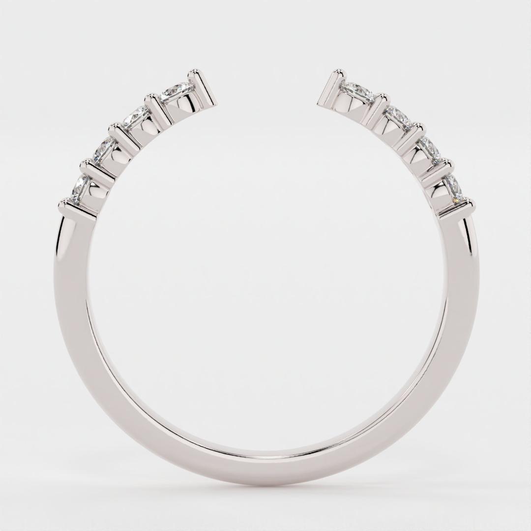Laverne-0.30 CTW Round Open Wedding Band
