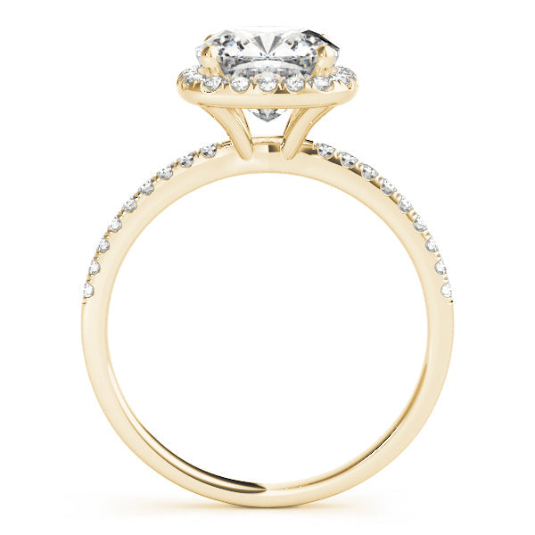 Sergio- 1.50 CT Cushion Halo Pave Moissanite Ring