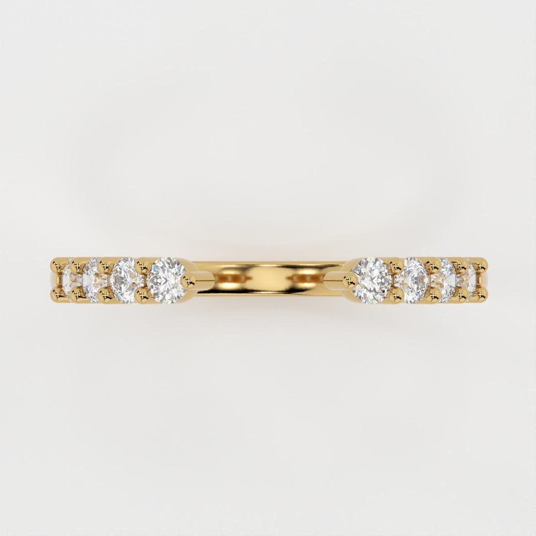 Laverne-0.30 CTW Round Open Wedding Band