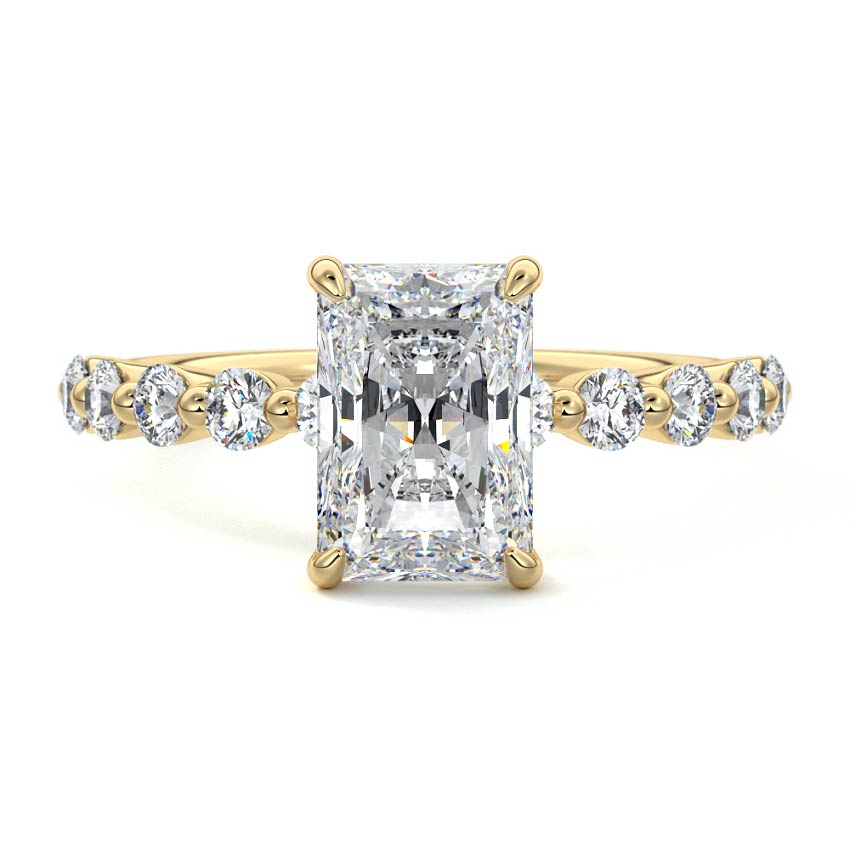 Beverly- 2.50 CT Radiant Pave Moissanite Ring