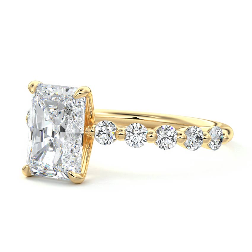 Beverly- 2.50 CT Radiant Pave Moissanite Ring