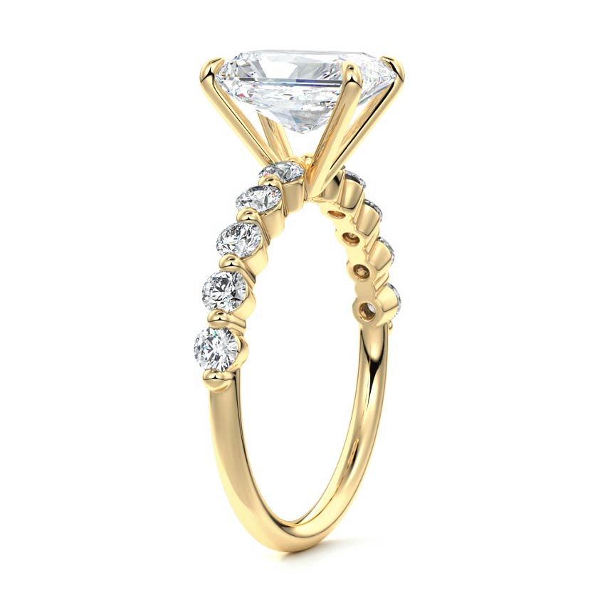 Beverly- 2.50 CT Radiant Pave Moissanite Ring