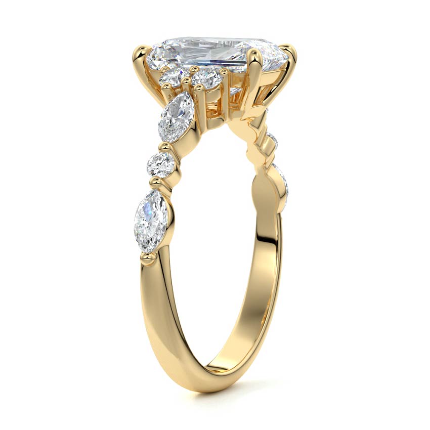 Shawn- 3.0 CT Radiant Pave Moissanite Ring