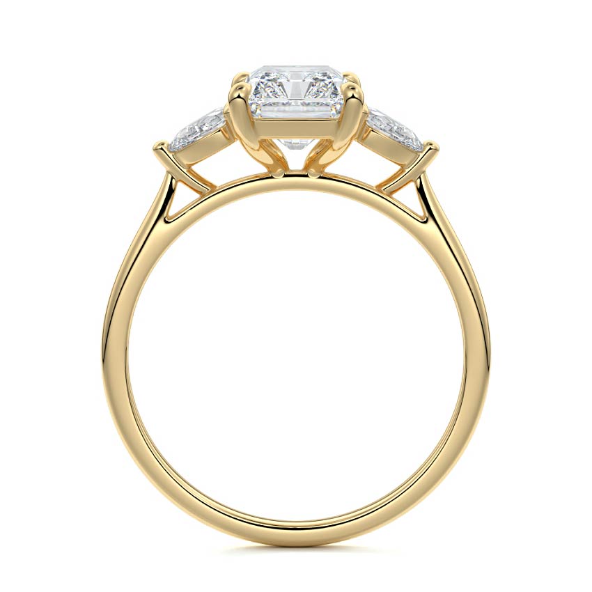 Chris- 2.20 CT Radiant Three Stone Style Moissanite Ring