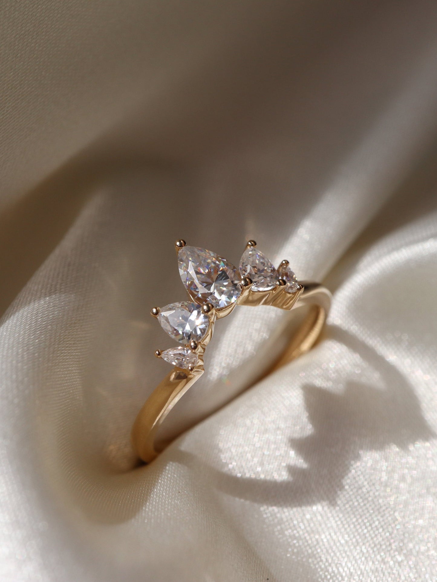 Marshall-1.20 CTW Pear Curved Wedding Band