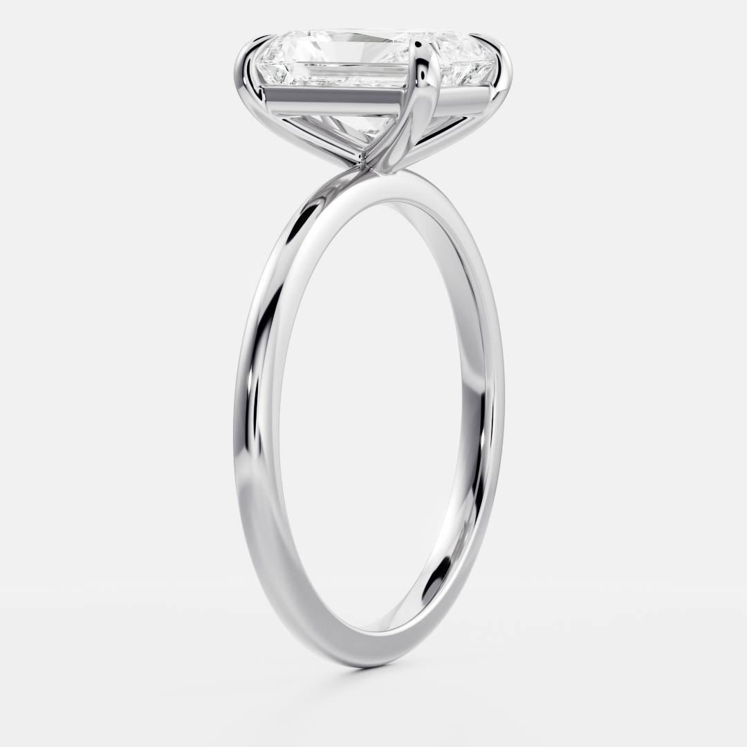 Juan- 1.50 CT Radiant Solitaire Moissanite Ring