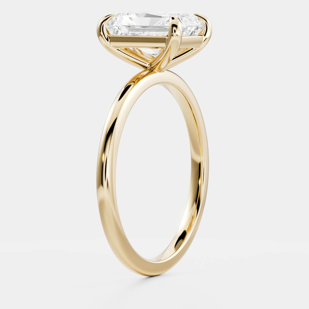 Juan- 1.50 CT Radiant Solitaire Moissanite Ring