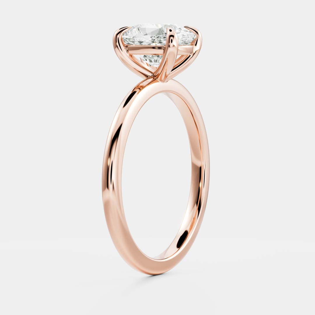 Adam- 1.50 CT Cushion Solitaire Moissanite Ring