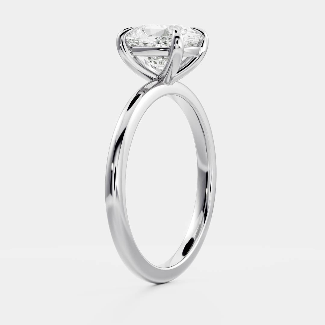 Adam- 1.50 CT Cushion Solitaire Moissanite Ring
