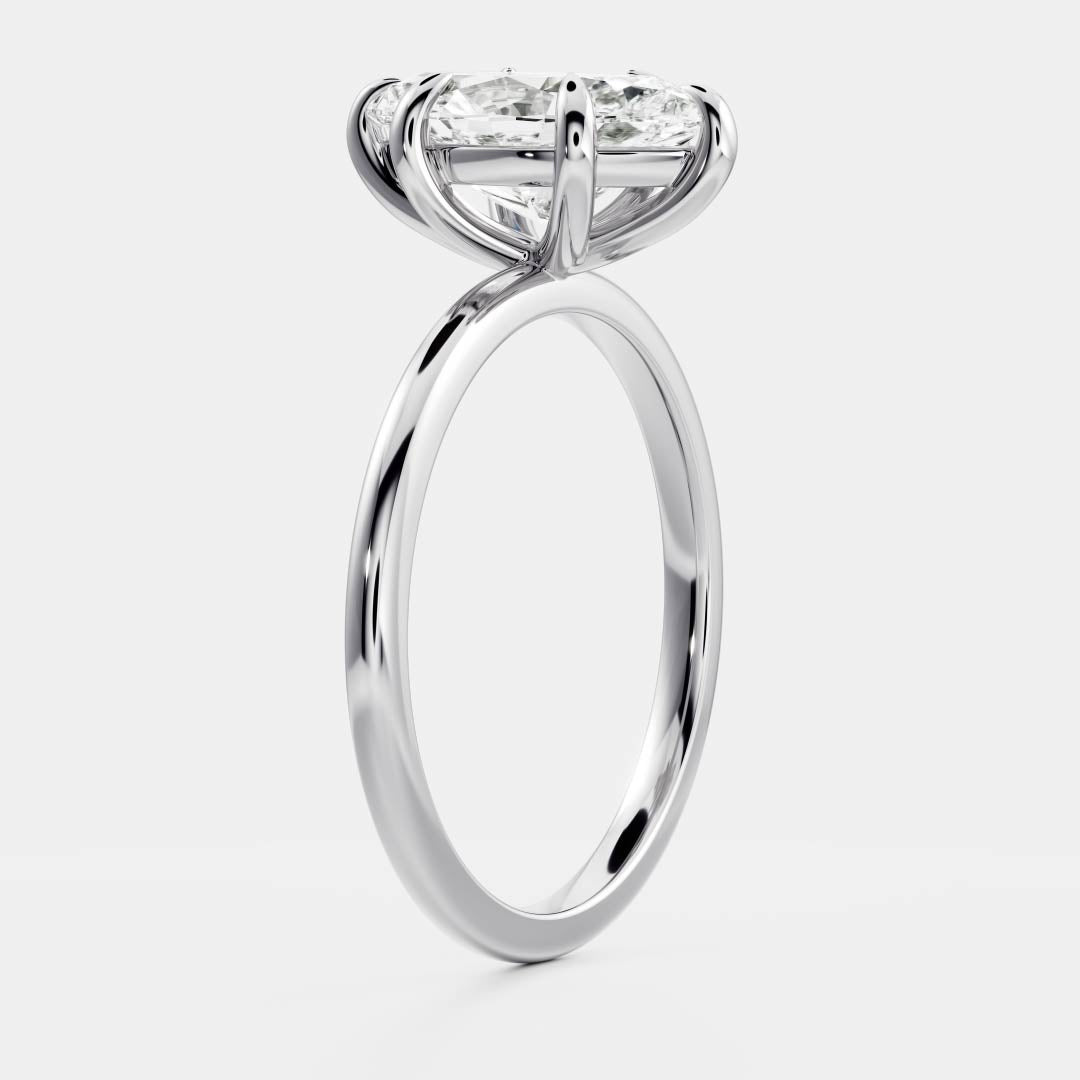 Elizabeht- 1.0 CT Marquise Soitaire Moissanite Ring