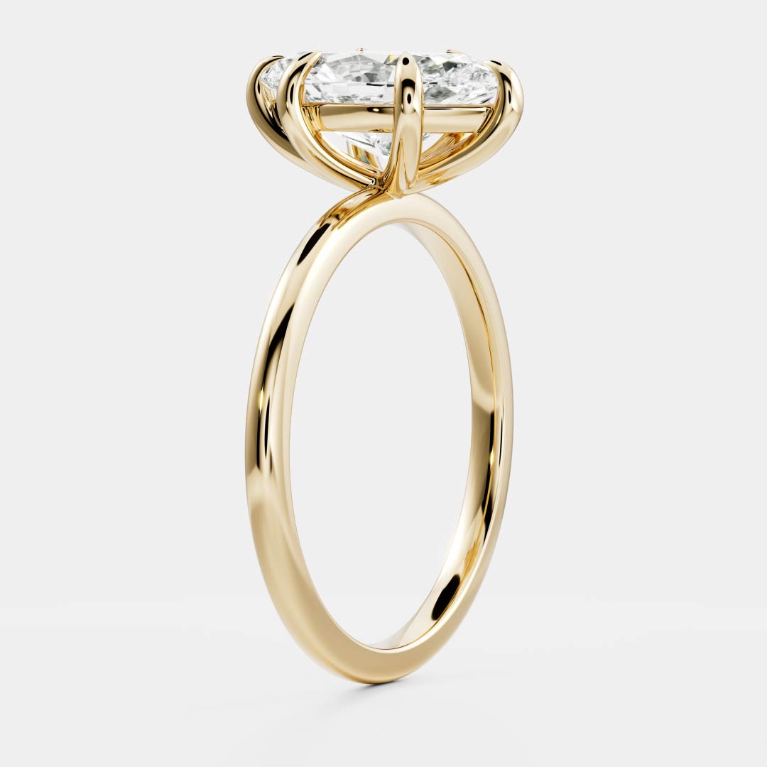 Elizabeht- 1.0 CT Marquise Soitaire Moissanite Ring