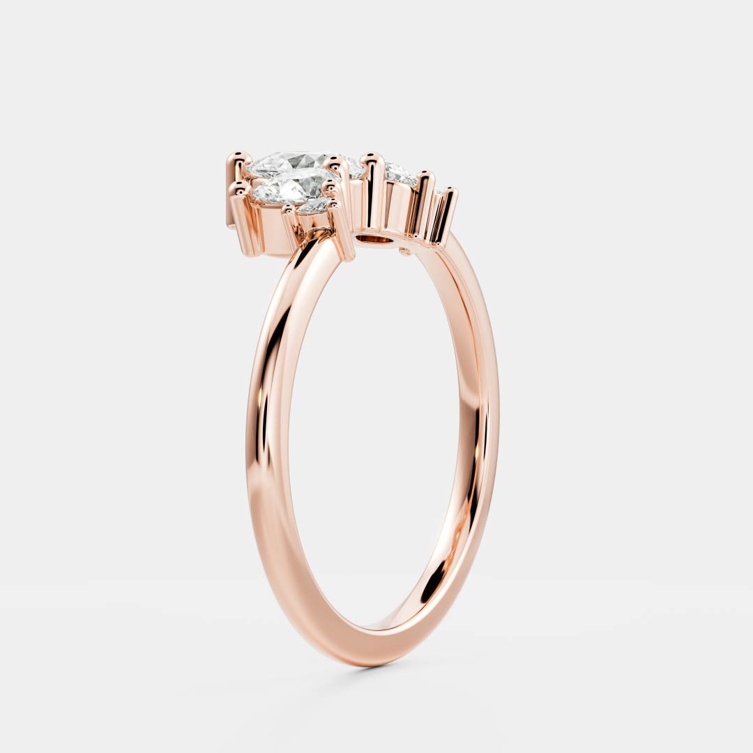 Marshall-1.20 CTW Pear Curved Wedding Band