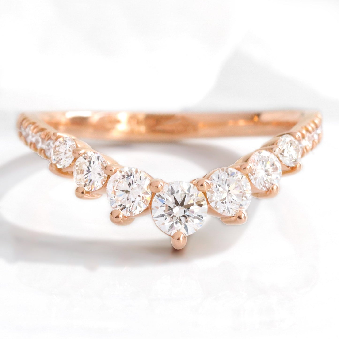 Lauren- 1.0 CT Pear Moissanite Pave Bridal Ring Set