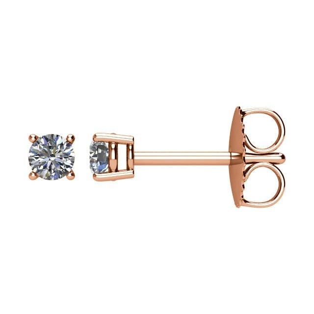 Eveleigh - 2.0 TCW Round Solitaire Moissanite Earrings