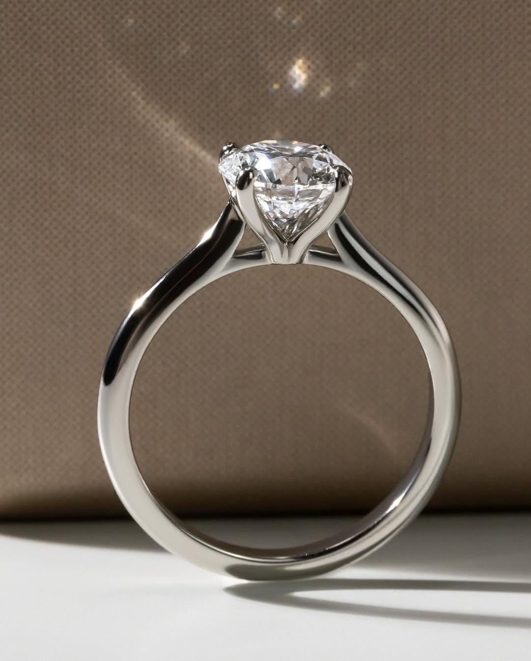 1.60 CT Round E/VVS2 CVD Diamond Solitaire Style Engagement Ring