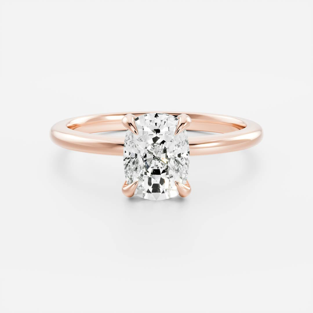 Adam- 1.50 CT Cushion Solitaire Moissanite Ring