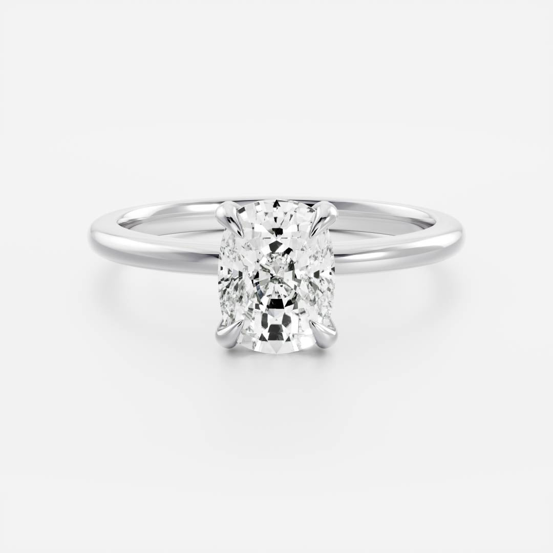 Adam- 1.50 CT Cushion Solitaire Moissanite Ring