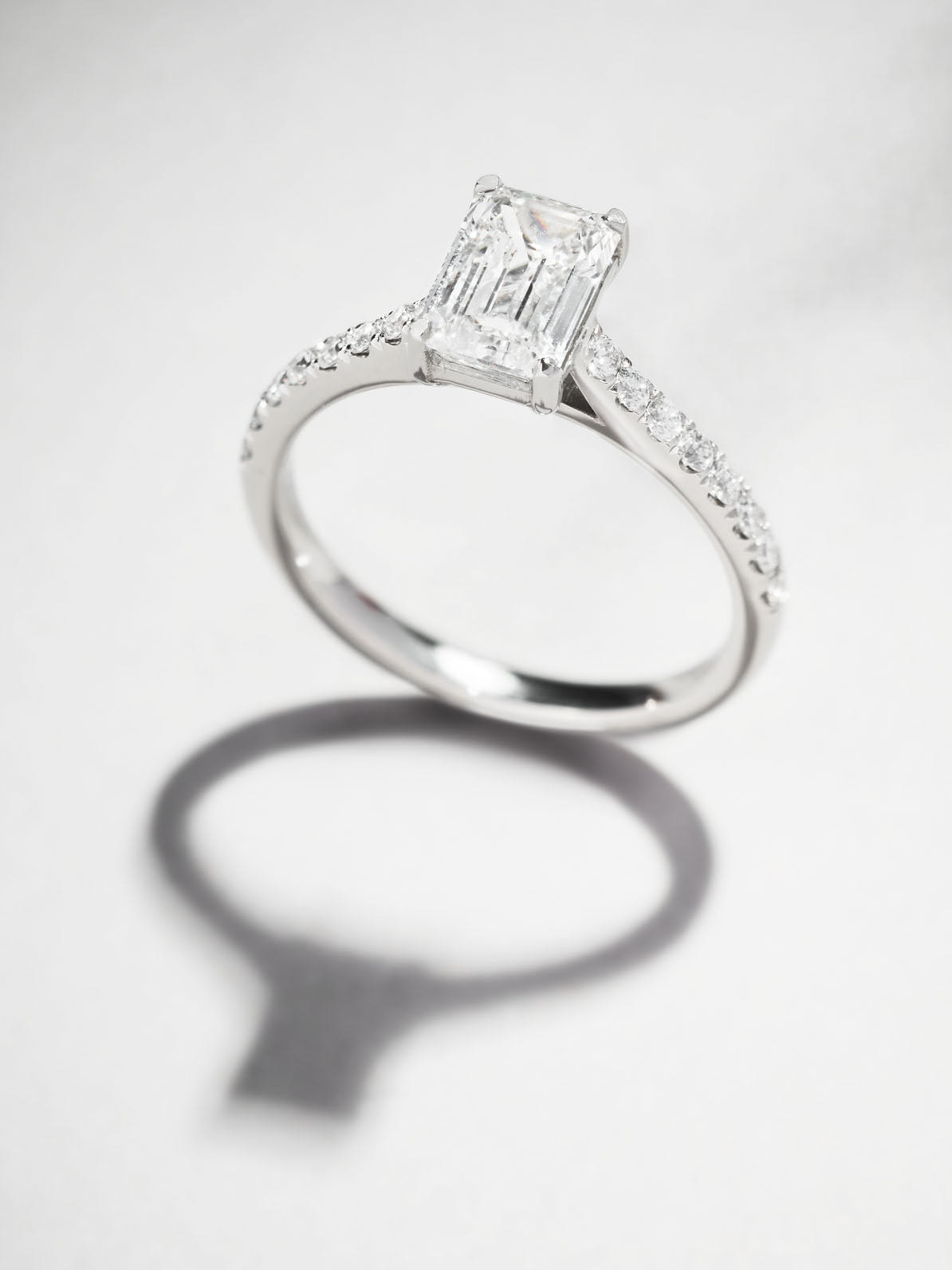 Duane- 1.30 CT Emerald Pave Moissanite Ring