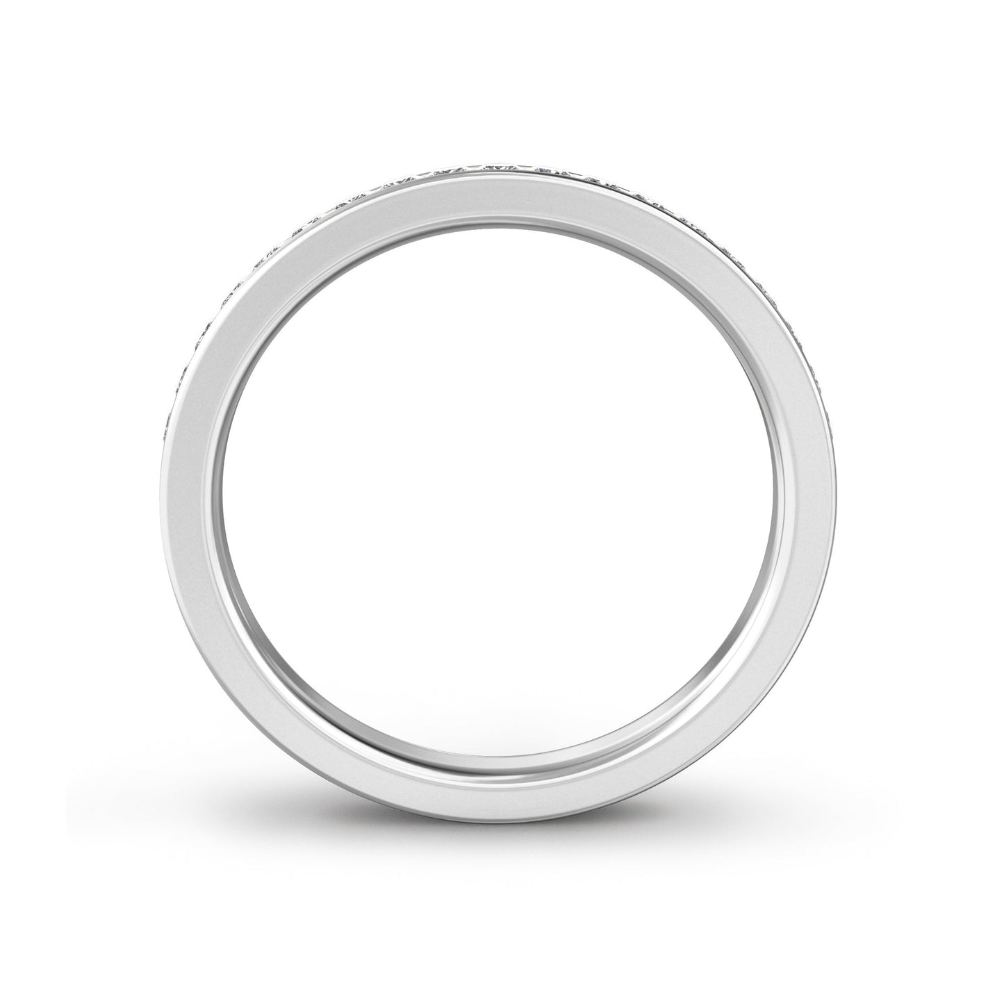 Janie-0.15 CTW Round Half Eternity Wedding Band