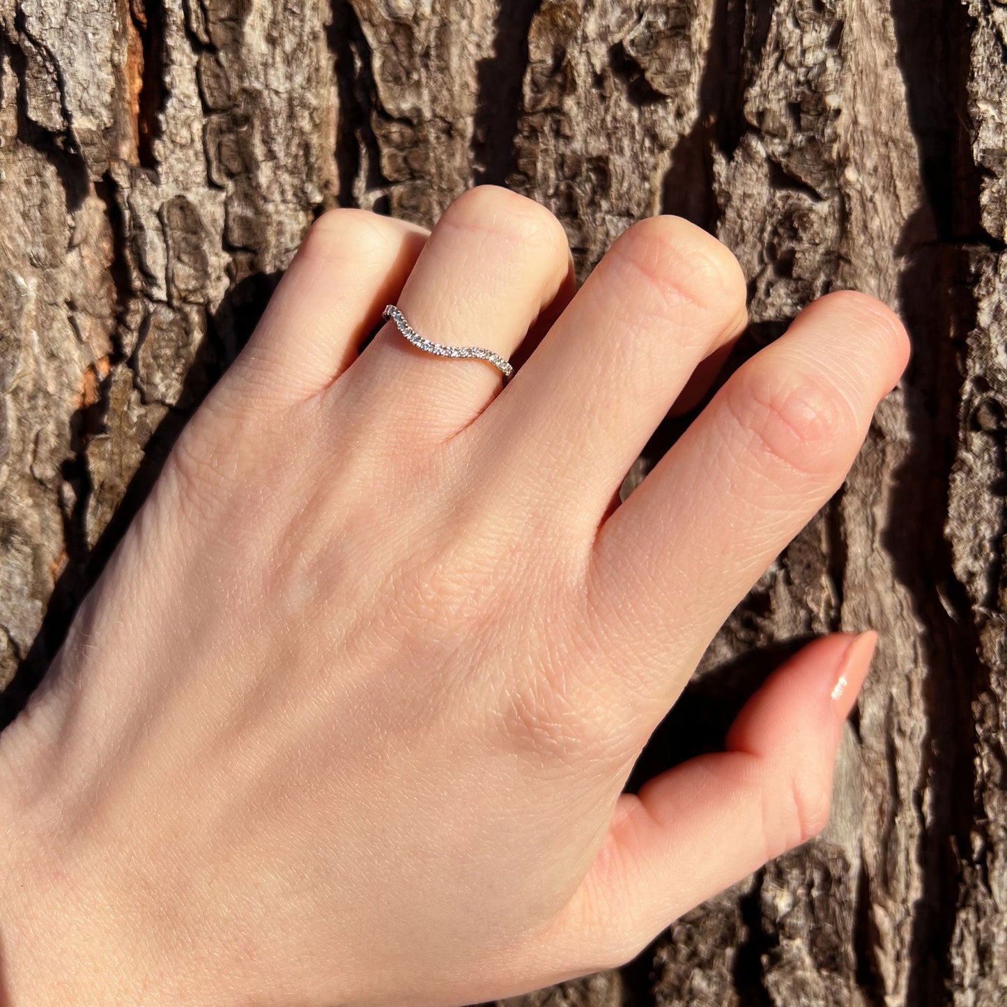 Chelsea-0.25 CTW Round Full Eternity Wedding Band
