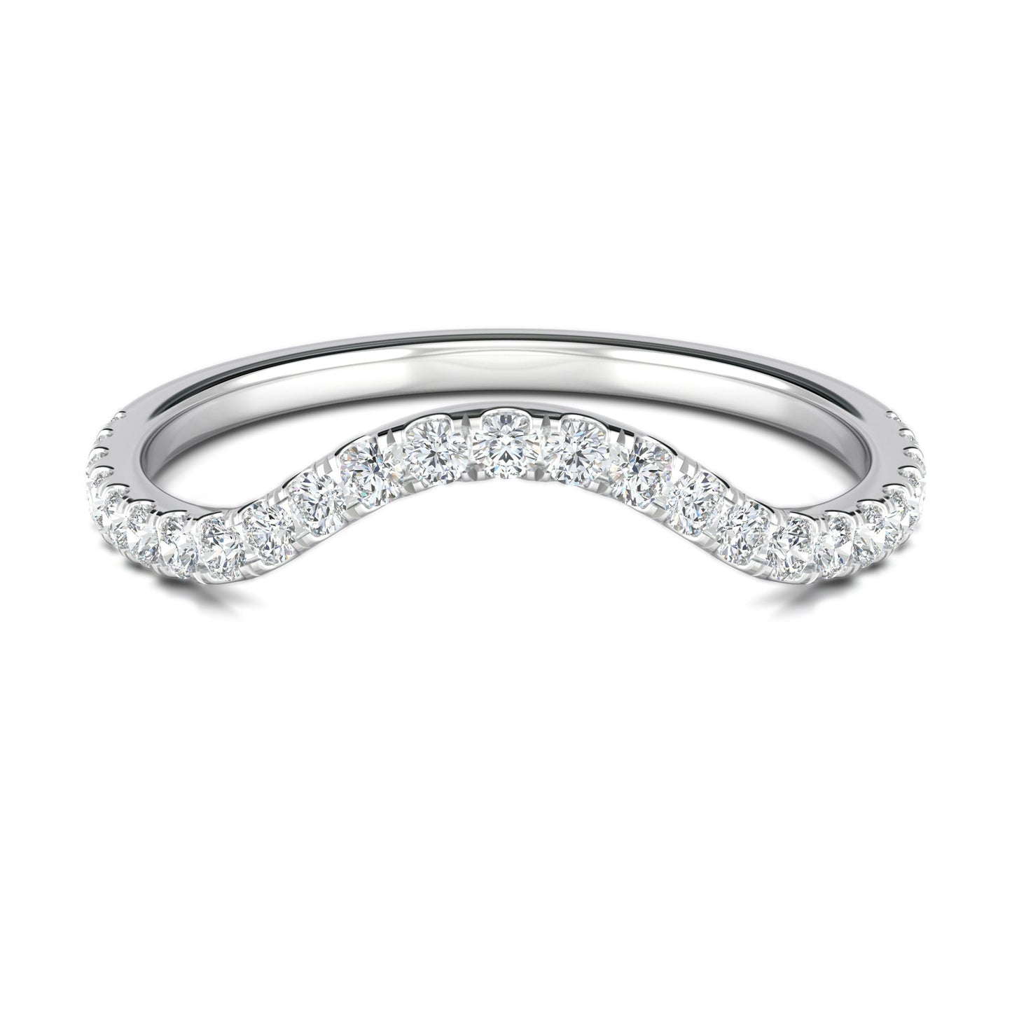 Chelsea-0.25 CTW Round Full Eternity Wedding Band