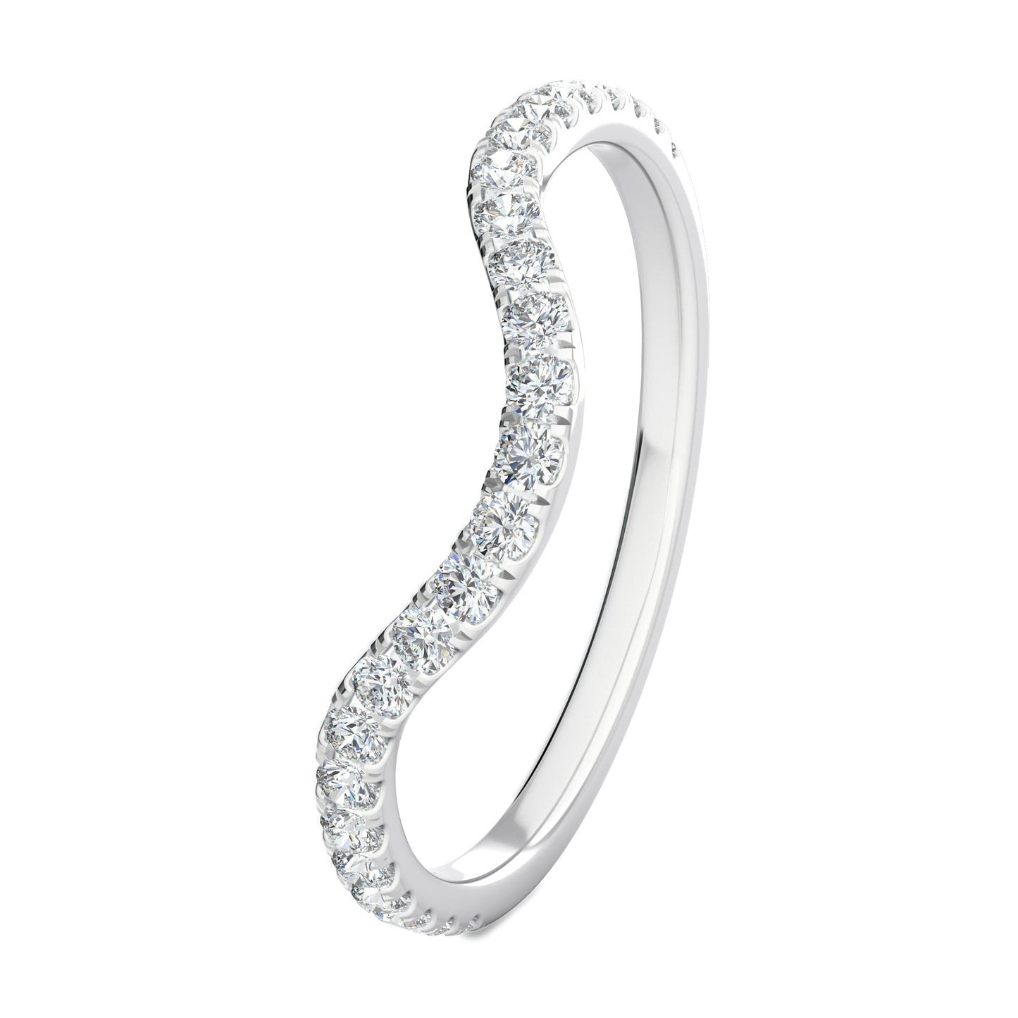 Chelsea-0.25 CTW Round Full Eternity Wedding Band