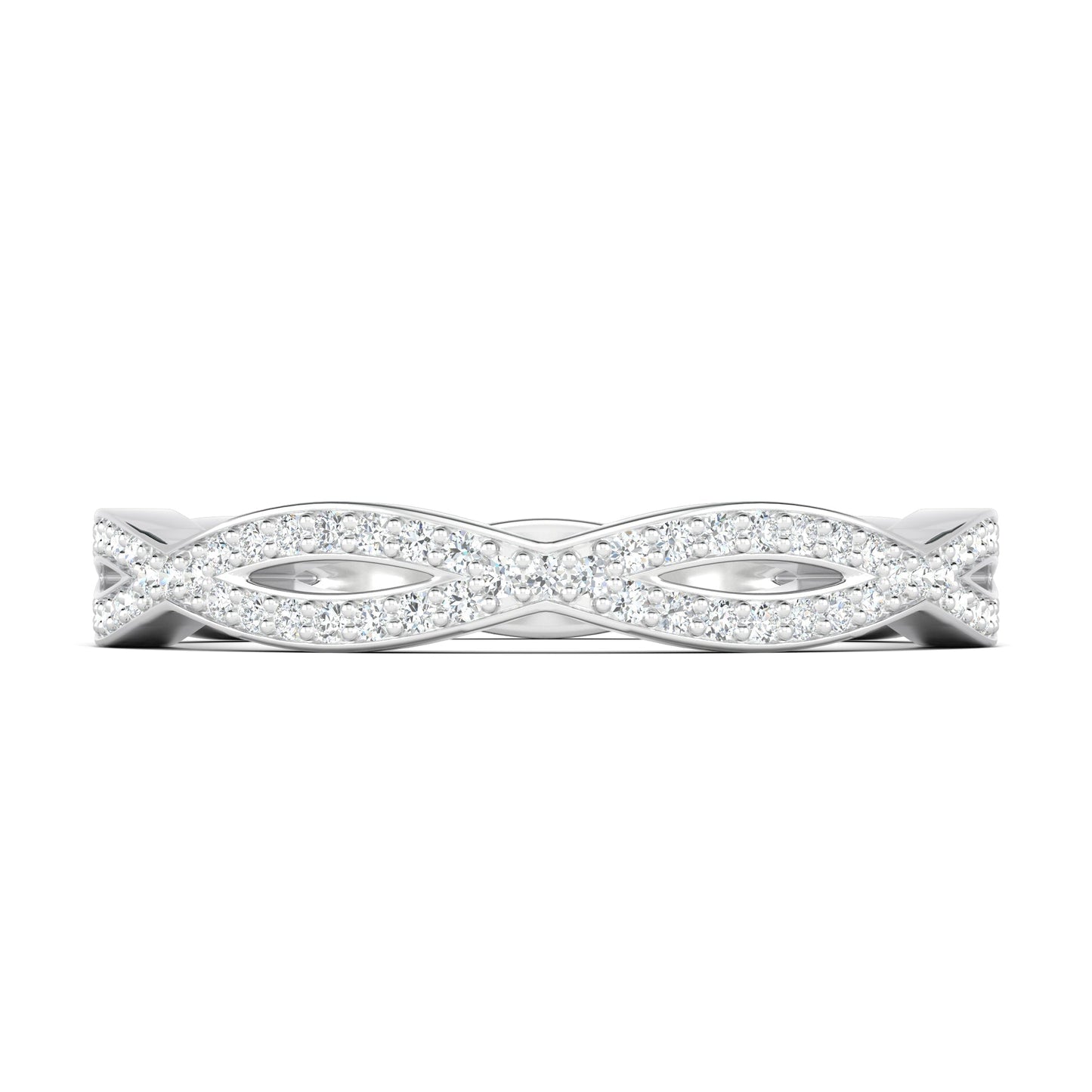 Andy-0.30 CTW Round Twisted Wedding Band