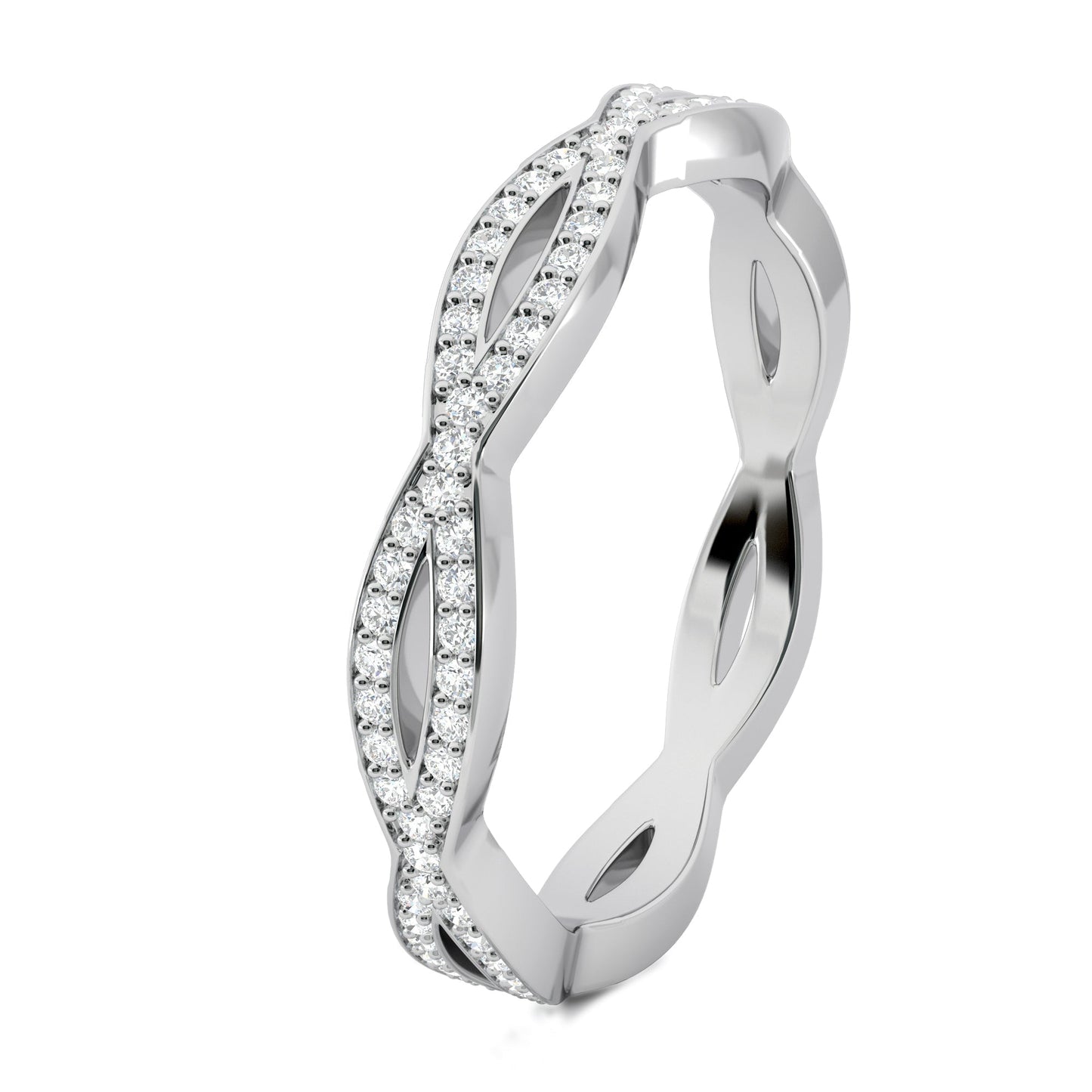 Andy-0.30 CTW Round Twisted Wedding Band