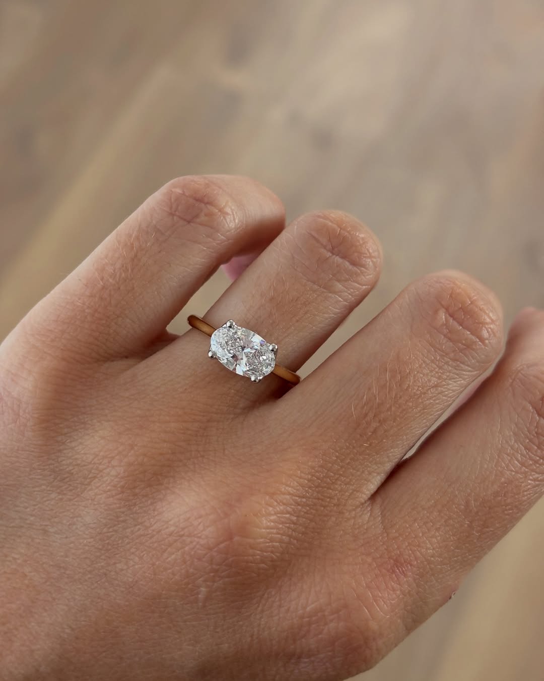 1.70 CT Oval E/VS1 CVD Diamond Solitare Engagement Ring