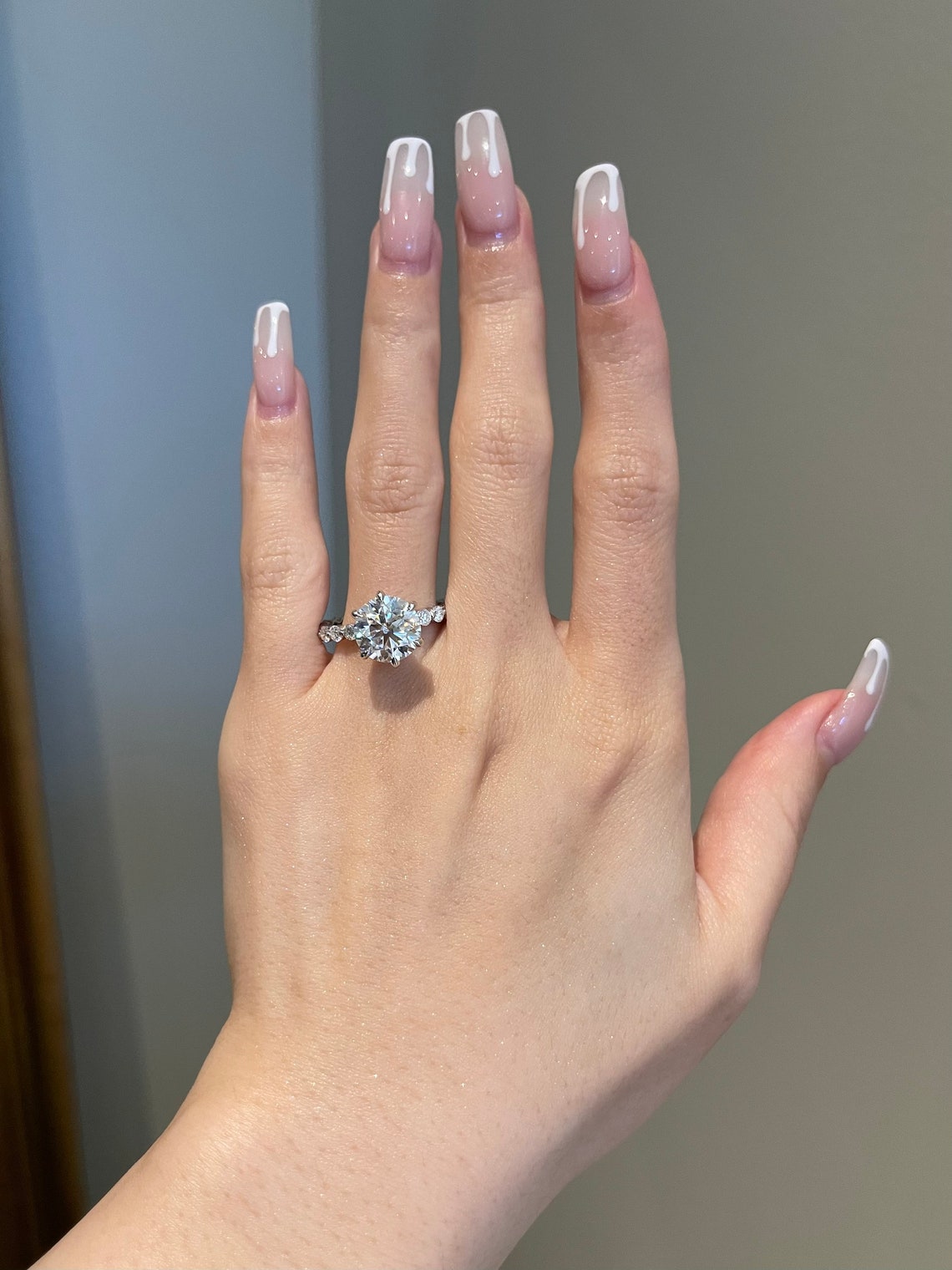 Michael- 1.0 CT Round Pave Moissanite Ring