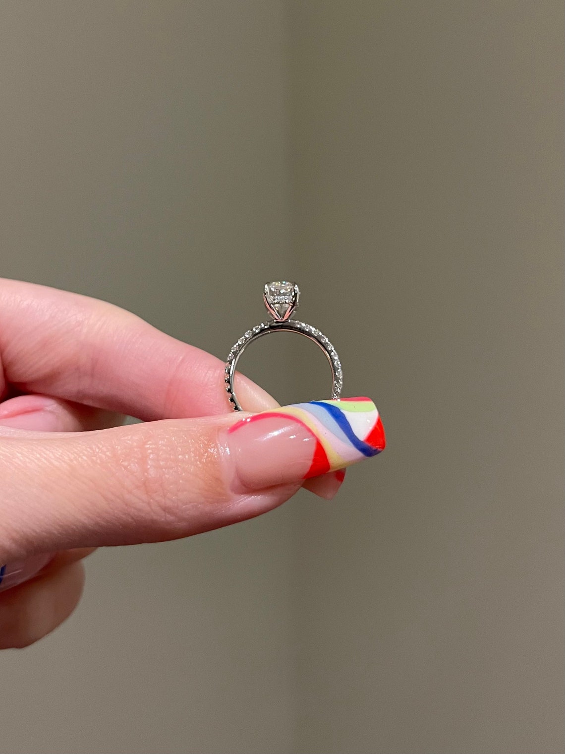 William- 2.0 CT Cushion Pave Moissanite Ring