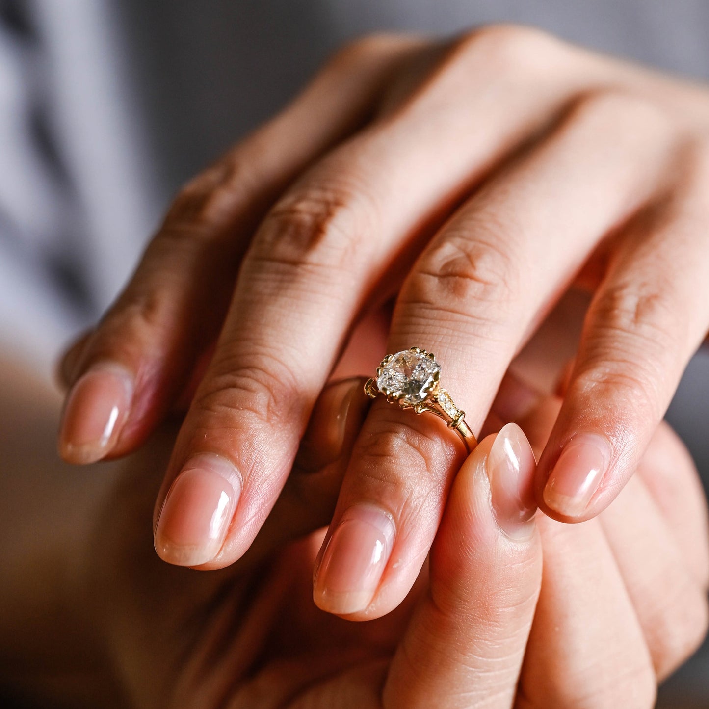 2.5 CT Cushion Cut Vintage Moissanite Engagement Ring