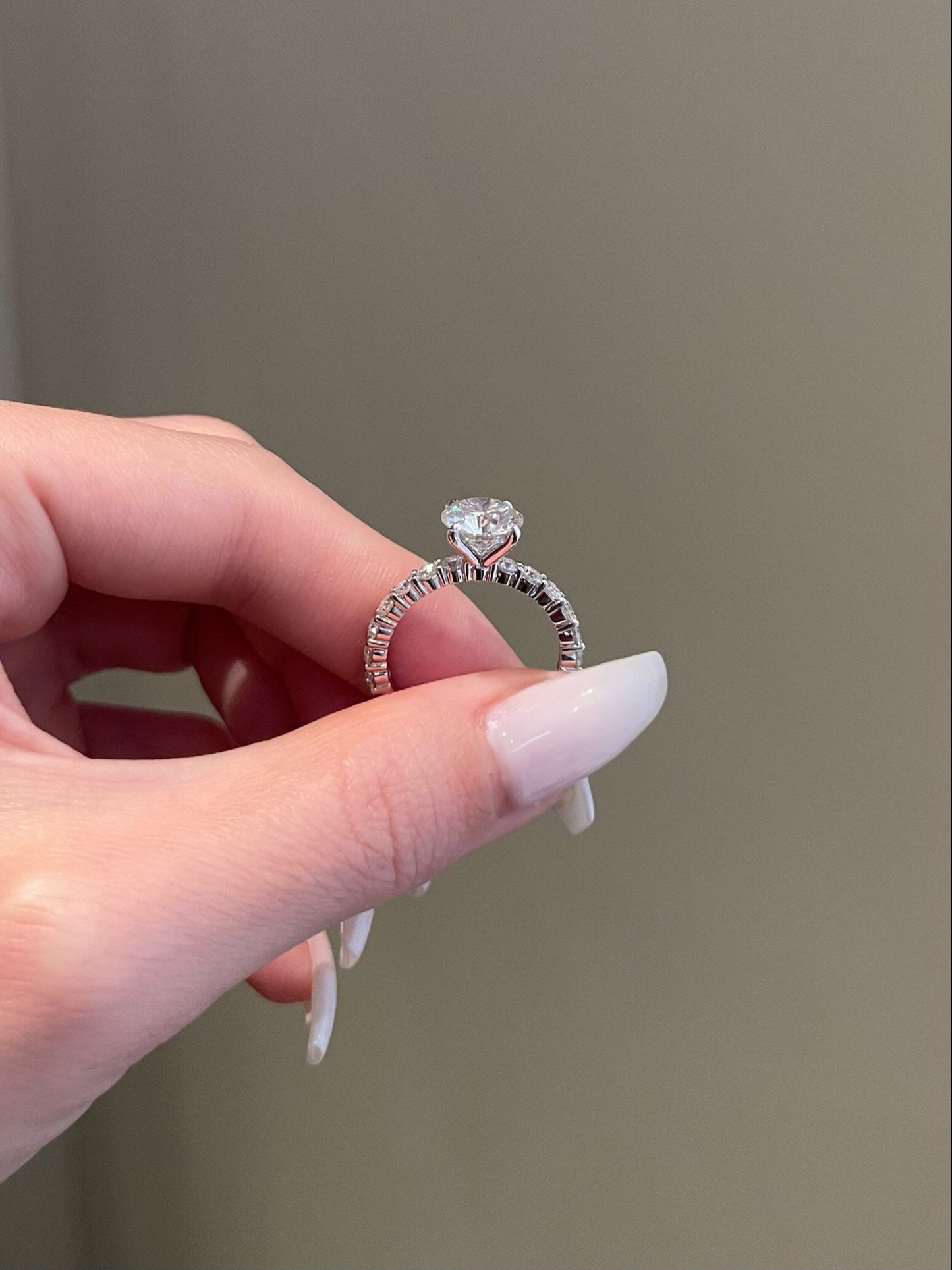 Rachel- 2.0 CT Round Pave Moissanite Ring