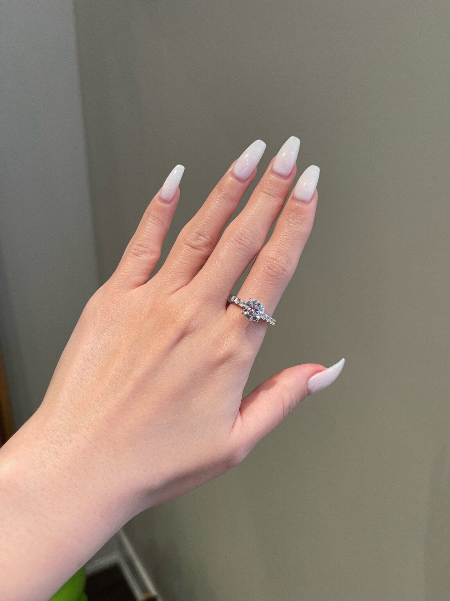 Rachel- 2.0 CT Round Pave Moissanite Ring