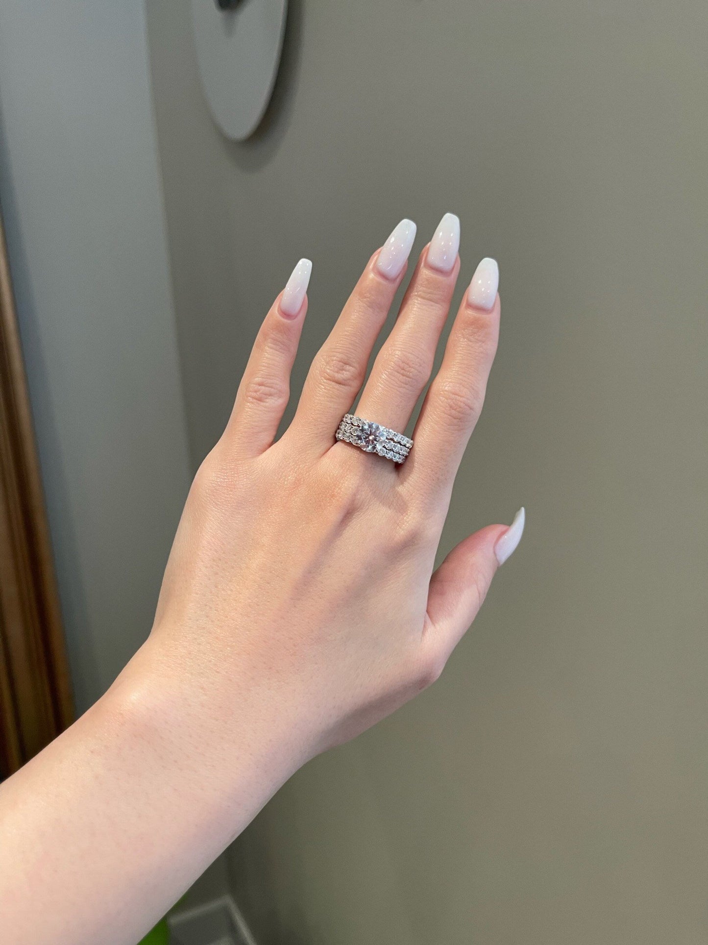 Rachel- 2.0 CT Round Pave Moissanite Ring