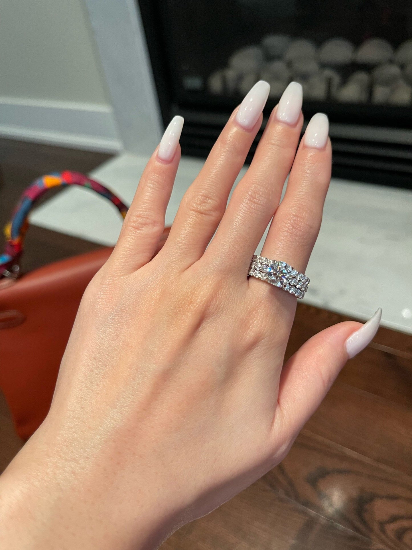 Rachel- 2.0 CT Round Pave Moissanite Ring