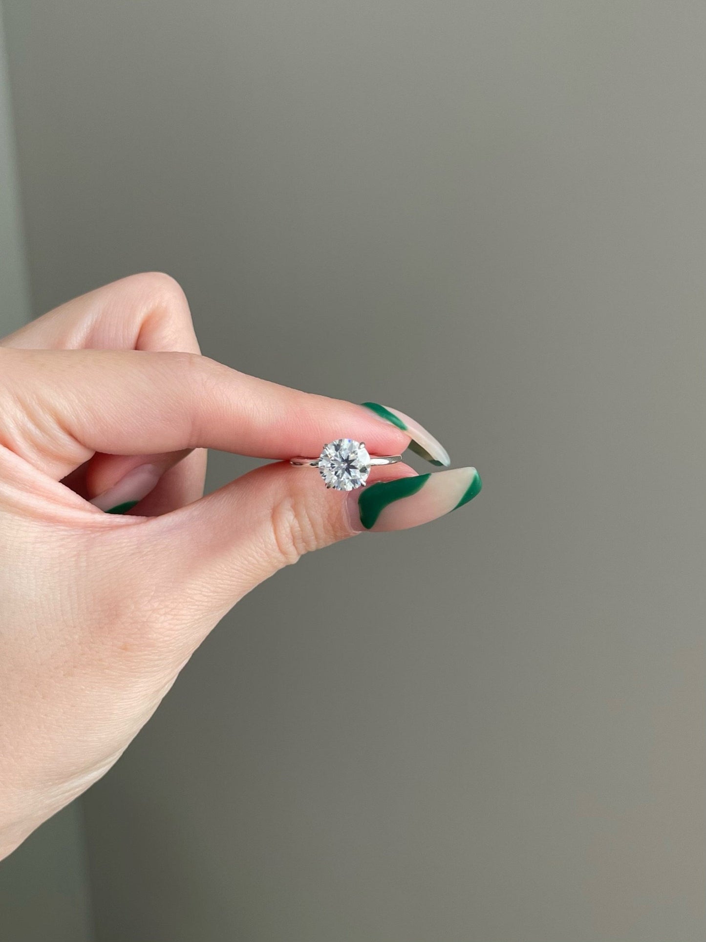 Kevin- 2.0 CT Round Hidden Halo Moissanite Ring
