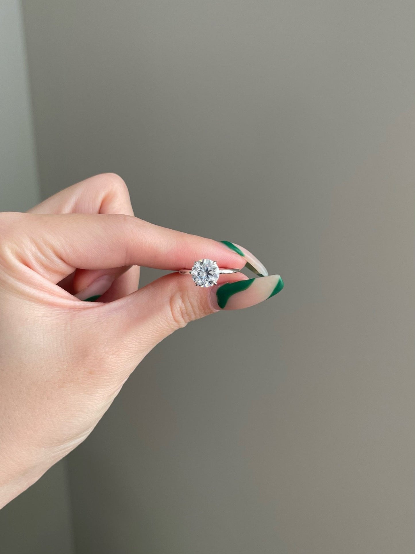 Kevin- 2.0 CT Round Hidden Halo Moissanite Ring