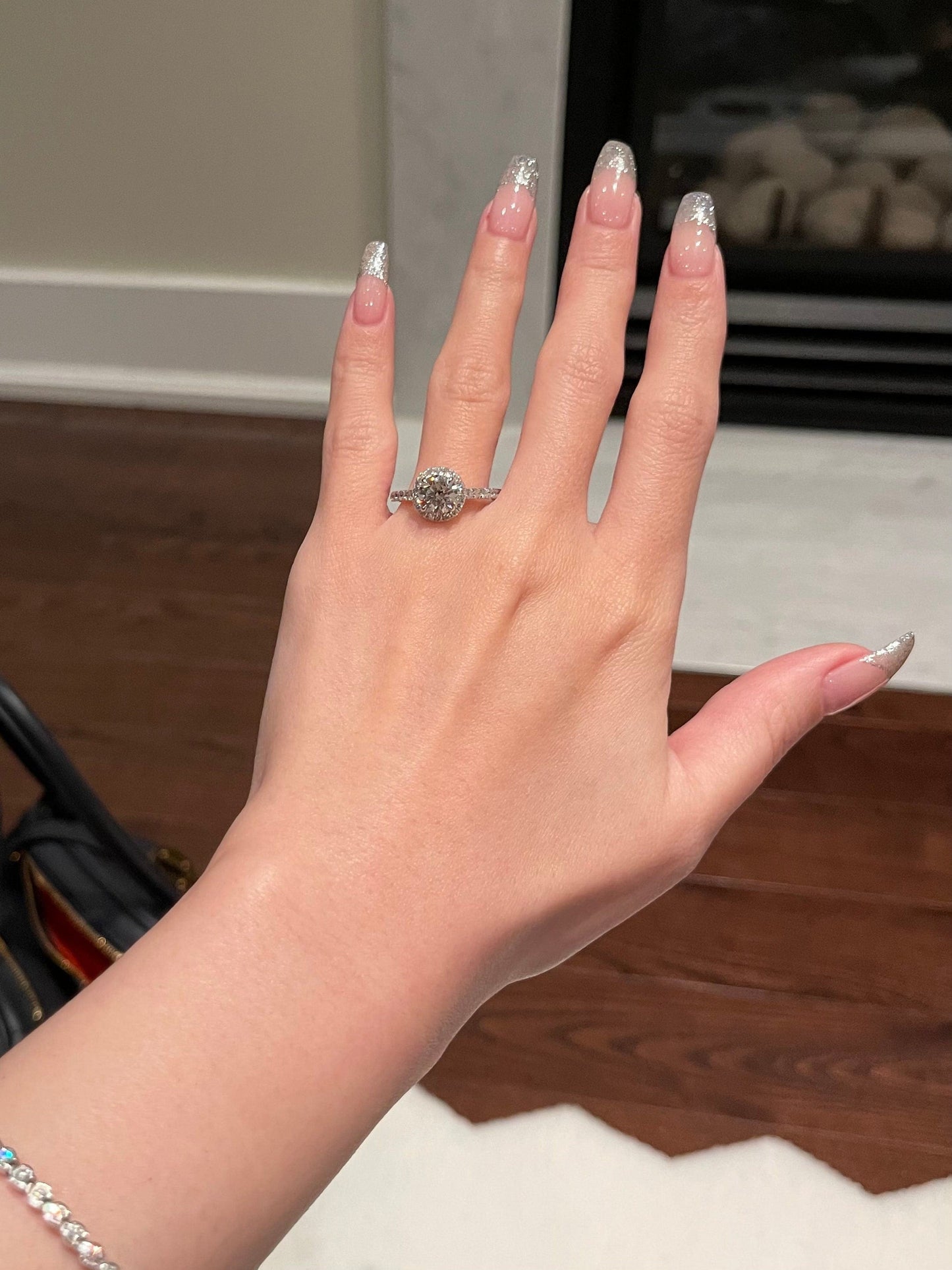 Lisa- 1.0 CT Round Pave Moissanite Ring
