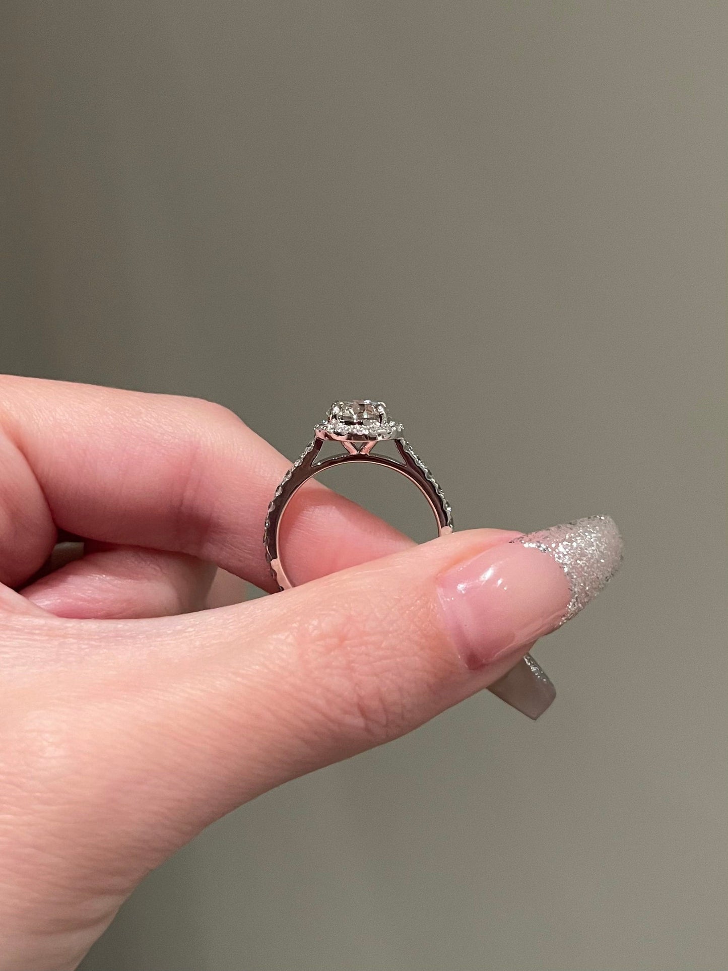 Lisa- 1.0 CT Round Pave Moissanite Ring