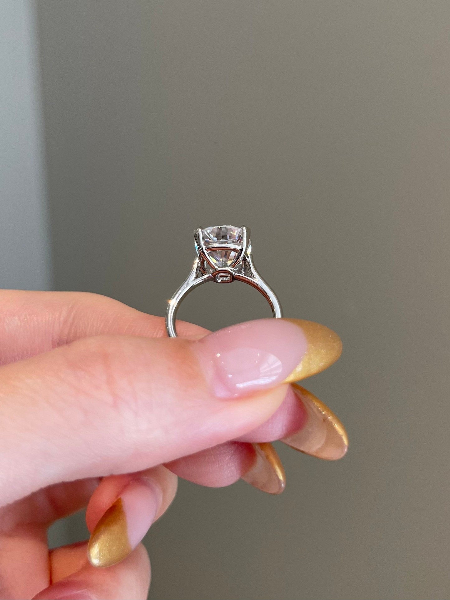 Paul- 5.0 CT Cushion Pave Moissanite Ring