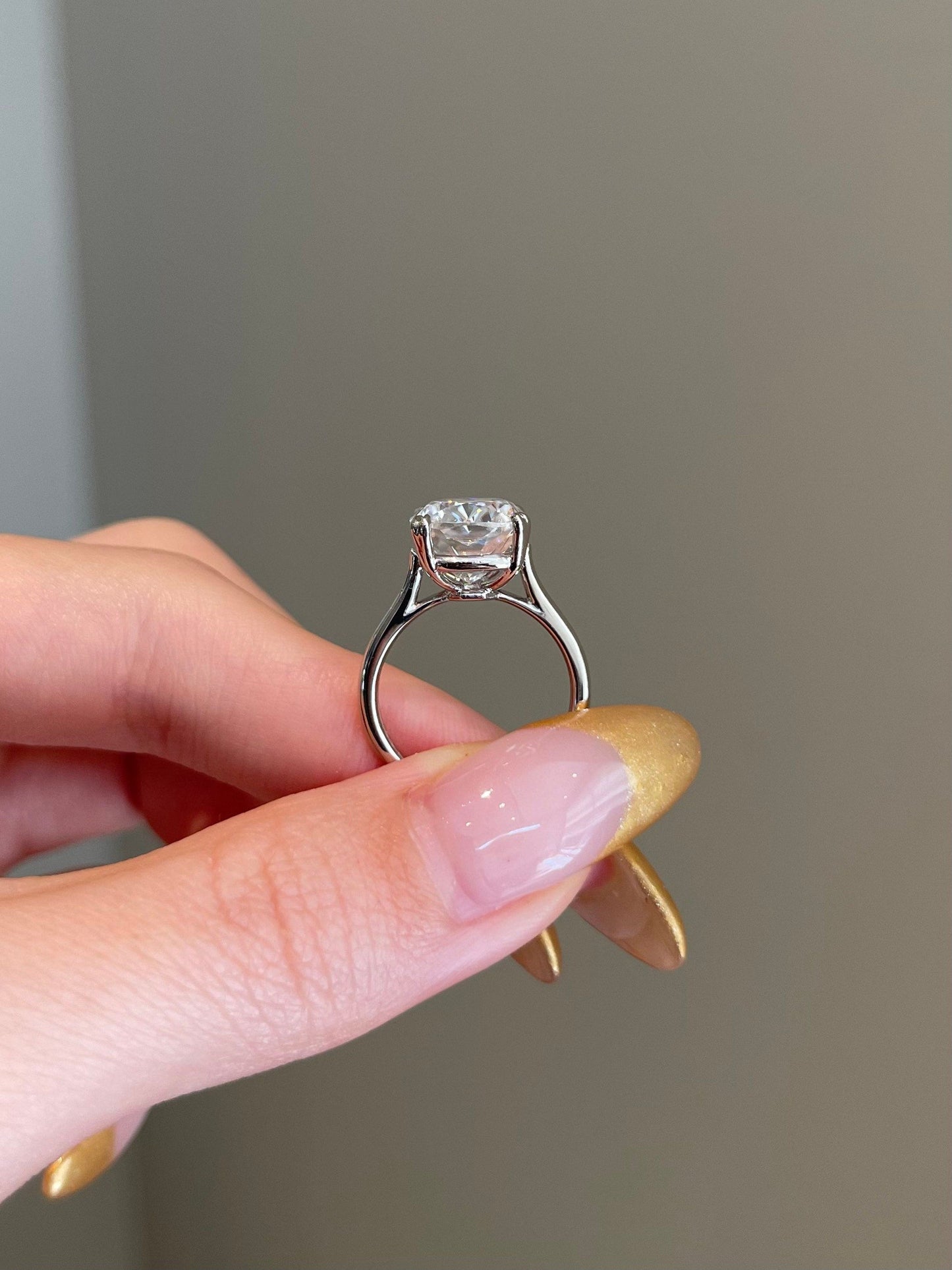 Paul- 5.0 CT Cushion Pave Moissanite Ring