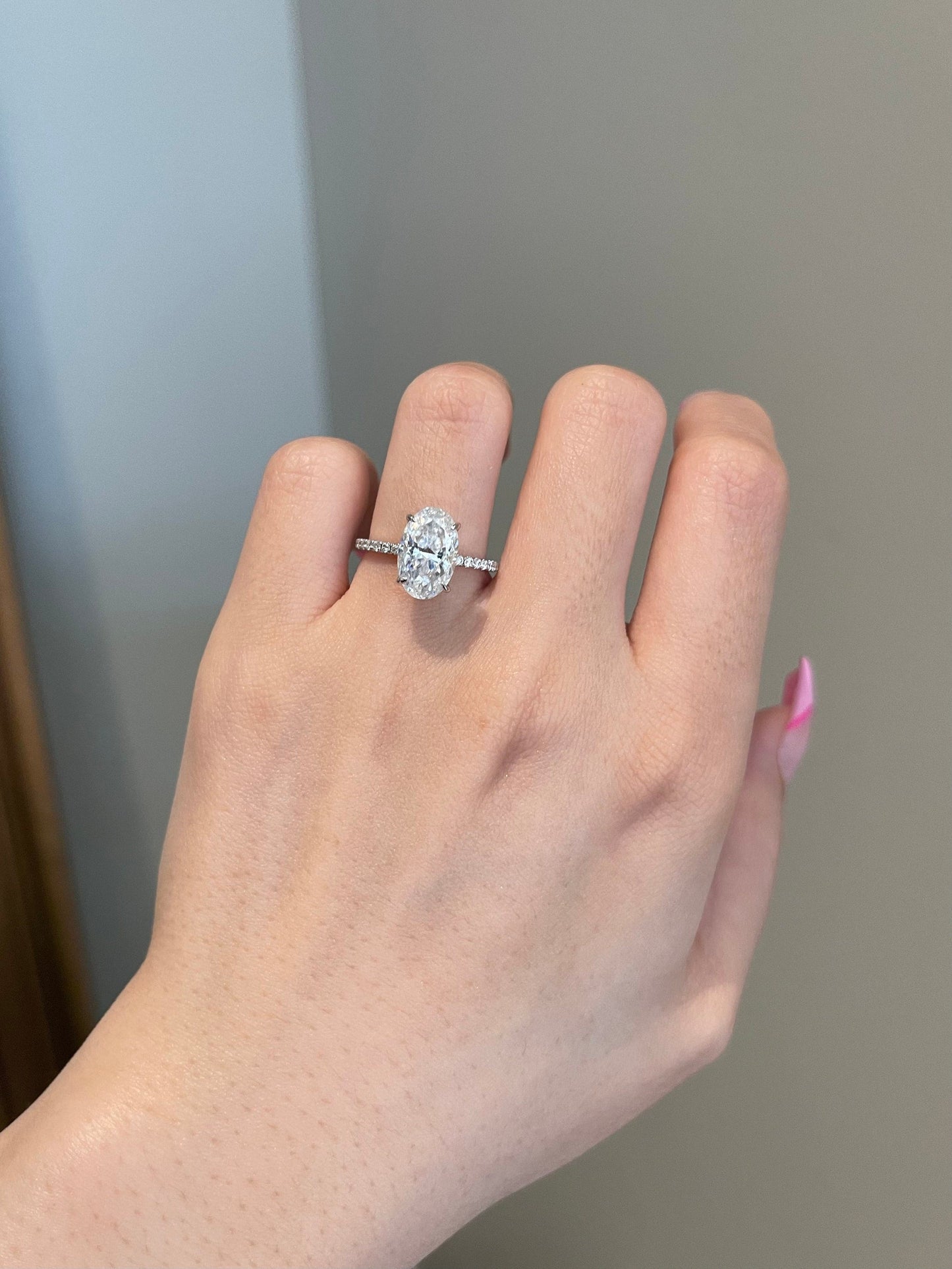 Jason- 3.0 CT Oval Pave Moissanite Ring