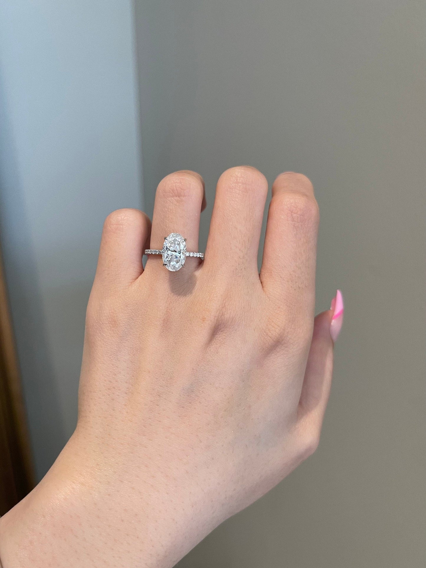 Jason- 3.0 CT Oval Pave Moissanite Ring