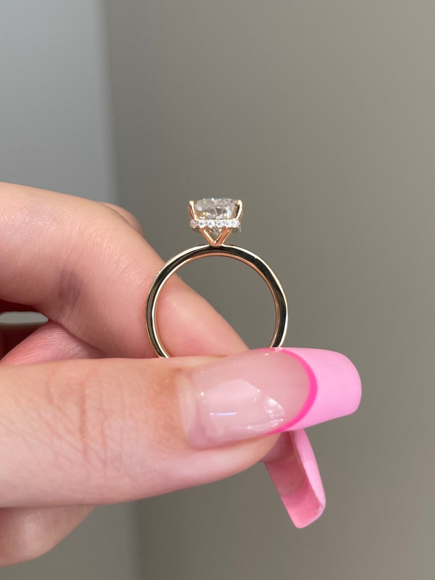 Zachary- 3.0 CT Radiant Hidden Halo Moissanite Ring