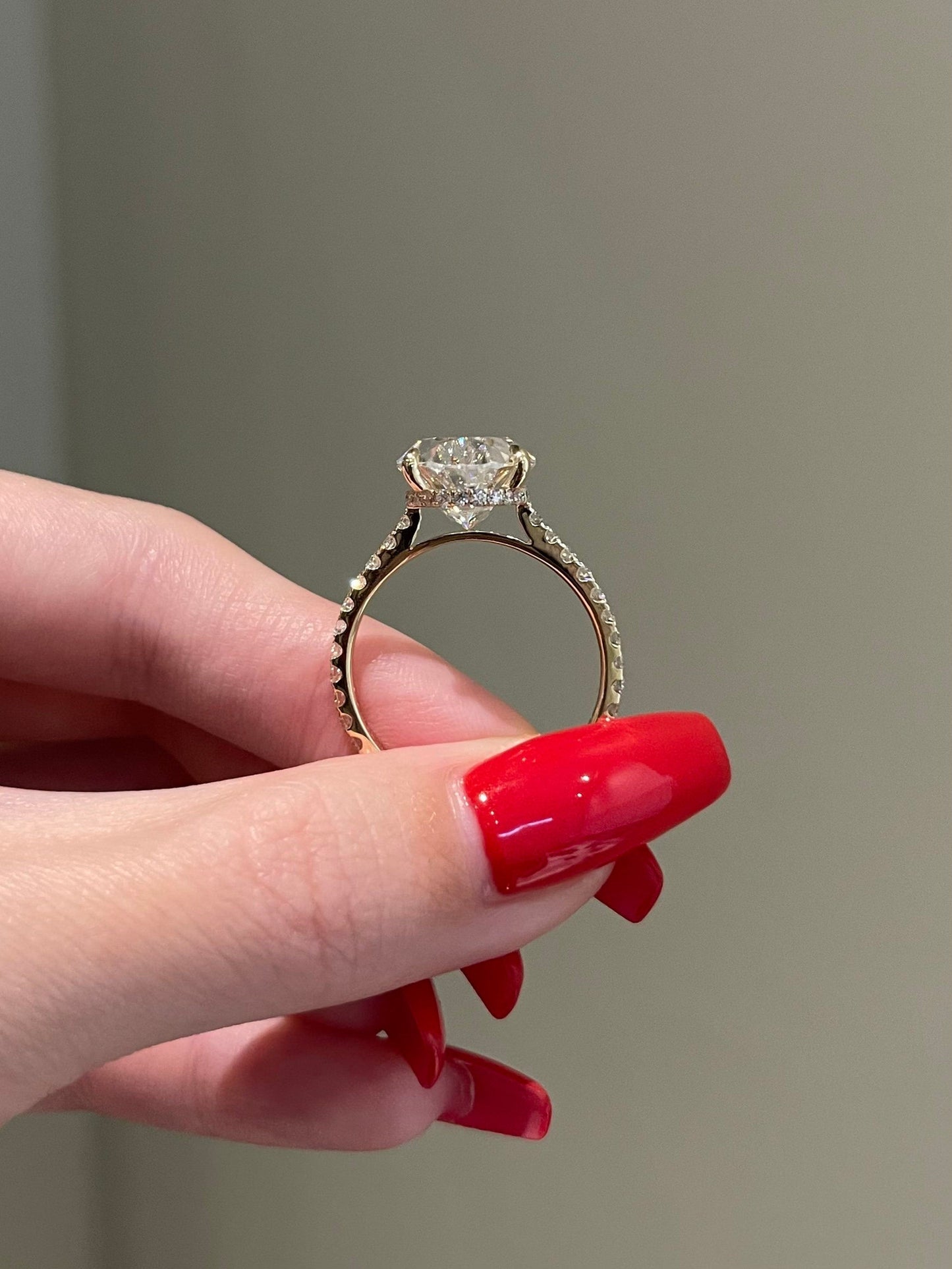 Sandra- 10.0 CT Oval Pave Moissanite Ring