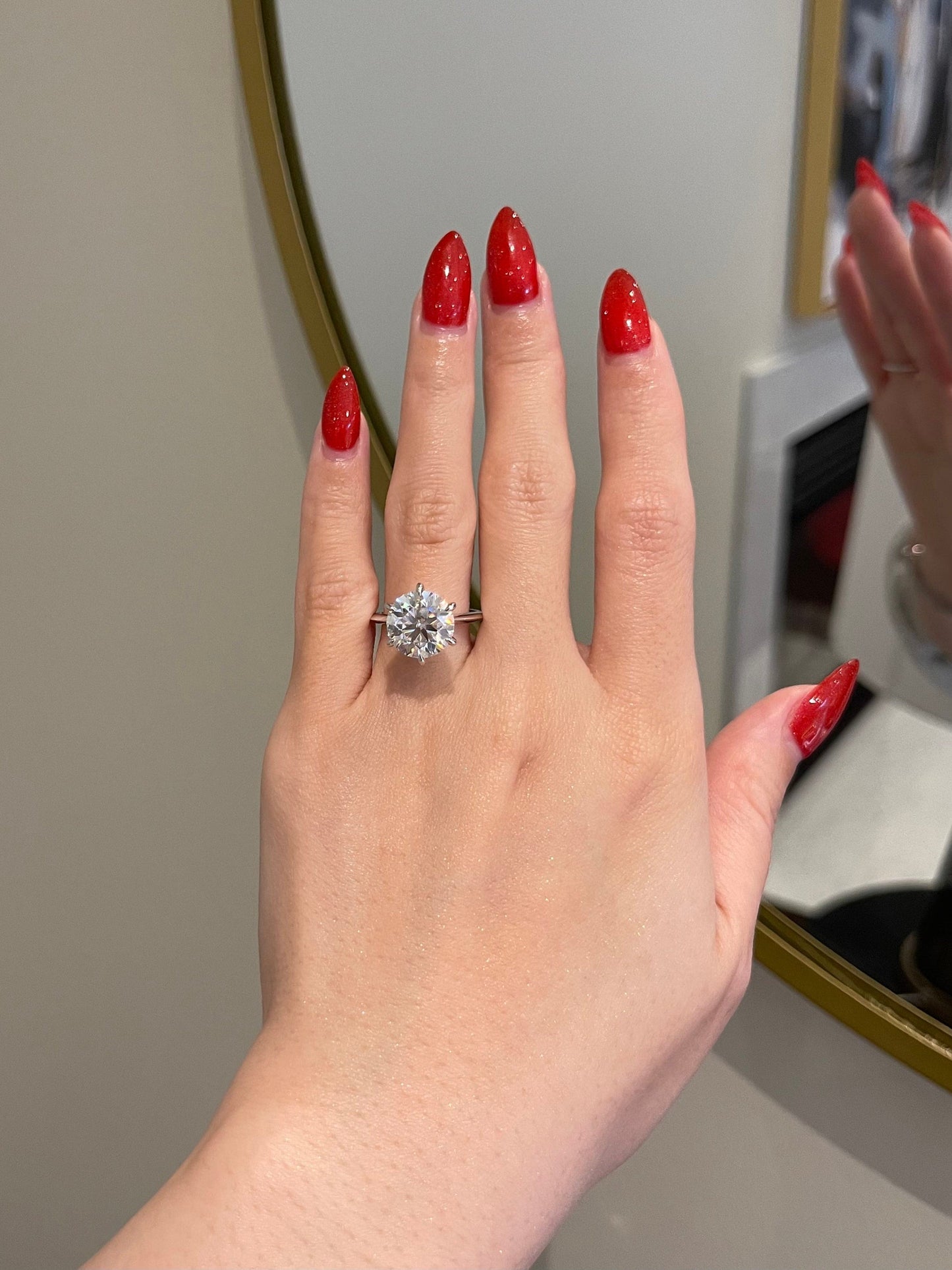 Victoria- 4.5 CT Round Solitaire Moissanite Ring
